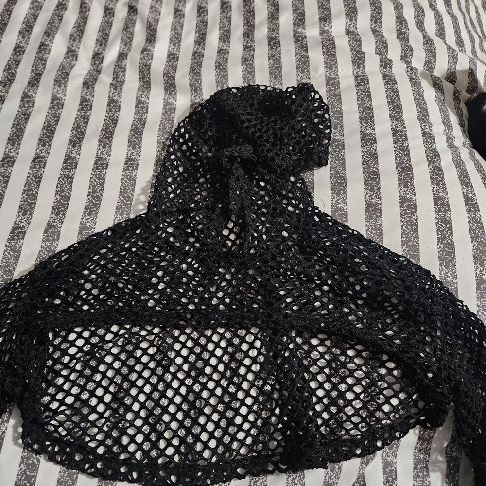 Black Crochet Shawl